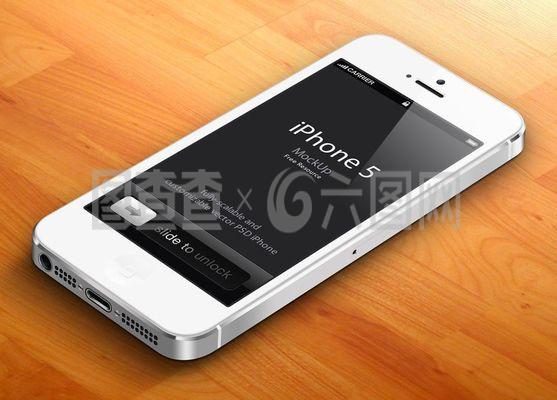 蘋(píng)果手機(jī)白色iphone5高清分層圖片