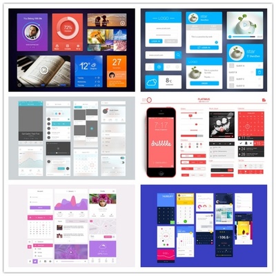 移動無線端APP手機軟件功能組件UI模塊按鈕圖標元素材設(shè)計PSD模板