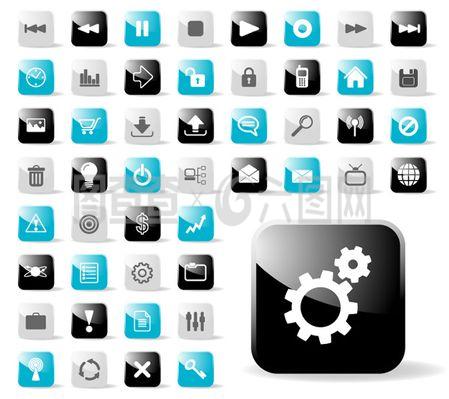 web2.0網(wǎng)頁設(shè)計圖標(biāo)矢量圖